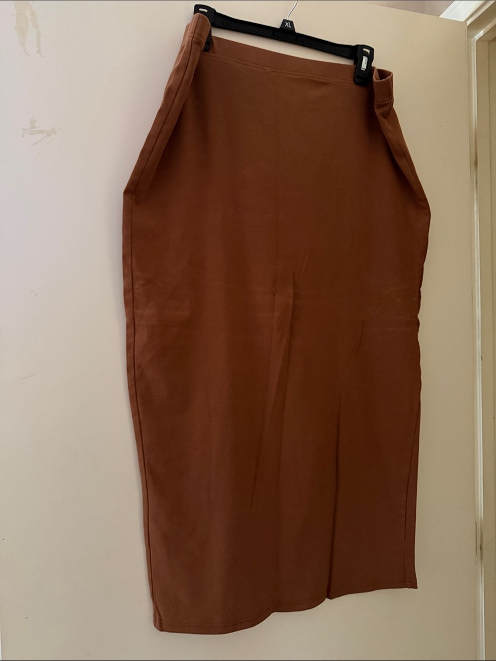SHEIN Brown High-Waist Pencil Skirt